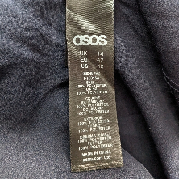 ASOS Navy Blue wrap dress - Picture 5 of 6